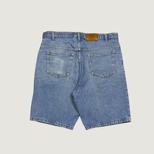 Route 66 Mens Relaxed Fit Denim Shorts Light Wash Blue Cotton Size 36